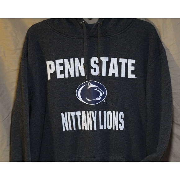 Penn State University Nittany Lions Gray Hoodie Kangaroo Pocket Unisex Large - Picture 3 of 12